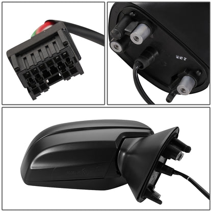 RETROVISOR MIRROR - OEM - 15-16 SUBARU IMPREZA - POWERED - FOLDING - TEXTURED - BLACK - RIGHT