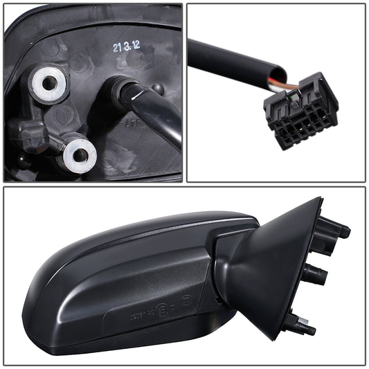 RETROVISOR MIRROR - OEM - 15-16 SUBARU IMPREZA - POWERED - HEATED - FOLDING - TEXTURED - BLACK - RIGHT