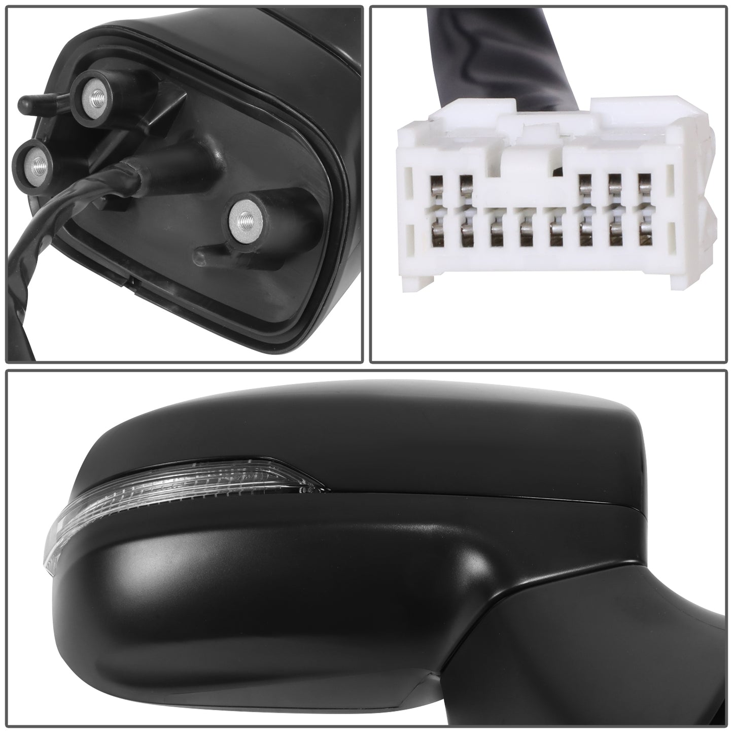 RETROVISOR MIRROR - OE STYLE - SUBARU LEGACY 18-19 - SUBARU OUTBACK 18-19 - WITH POWER WITH HEATED WITH SIGNAL WITH BLIND SPOT - PASSENGER SIDE - PAINT TO MATCH - BLACK