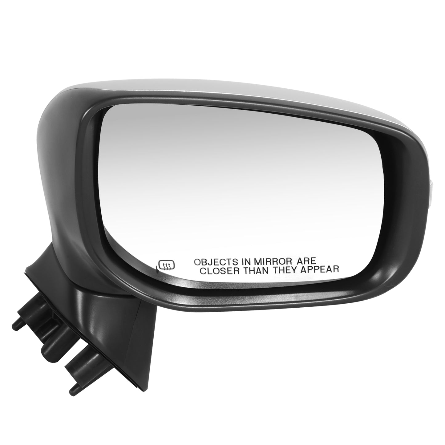 RETROVISOR MIRROR - OE STYLE - SUBARU LEGACY 18-19 - SUBARU OUTBACK 18-19 - WITH POWER WITH HEATED WITH SIGNAL SILVER COVER - PASSENGER SIDE - SMOOTH - BLACK / SILVER