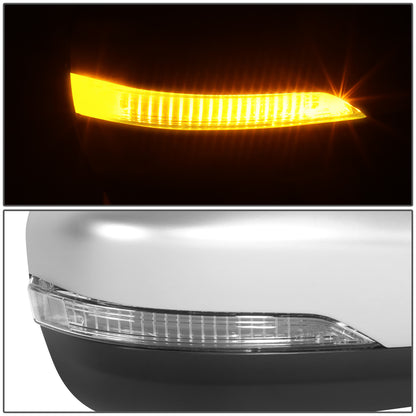 RETROVISOR MIRROR - OE STYLE - SUBARU LEGACY 18-19 - SUBARU OUTBACK 18-19 - WITH POWER WITH HEATED WITH SIGNAL SILVER COVER - PASSENGER SIDE - SMOOTH - BLACK / SILVER