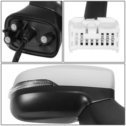 RETROVISOR MIRROR - OE STYLE - SUBARU LEGACY 18-19 - SUBARU OUTBACK 18-19 - WITH POWER WITH HEATED WITH SIGNAL SILVER COVER - PASSENGER SIDE - SMOOTH - BLACK / SILVER