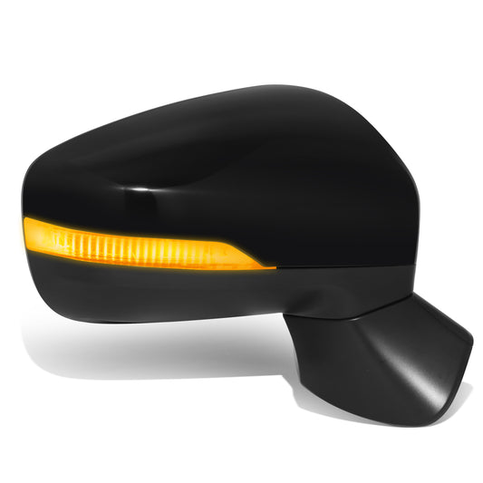 RETROVISOR MIRROR - OE STYLE - SUBARU IMPREZA 17-23 - WITH POWER WITH HEATED WITH SIGNAL - PASSENGER SIDE - PAINT TO MATCH - BLACK