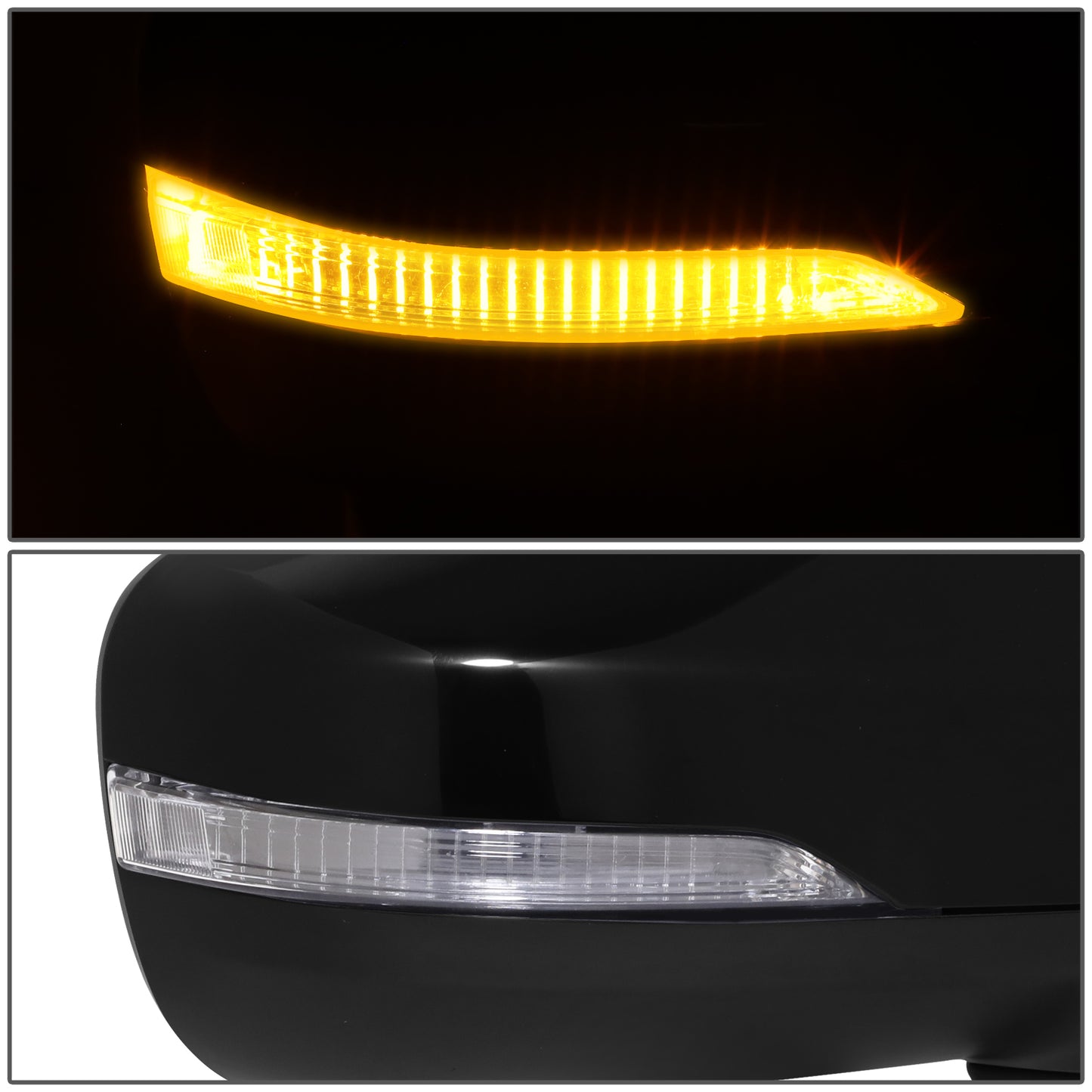 RETROVISOR MIRROR - OE STYLE - SUBARU IMPREZA 17-23 - WITH POWER WITH HEATED WITH SIGNAL - PASSENGER SIDE - PAINT TO MATCH - BLACK