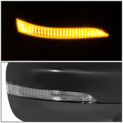 RETROVISOR MIRROR - OE STYLE - SUBARU IMPREZA 17-23 - WITH POWER WITH HEATED GLASS WITH SIGNAL WITH BLIND SPOT - PASSENGER SIDE - PAINT TO MATCH - BLACK