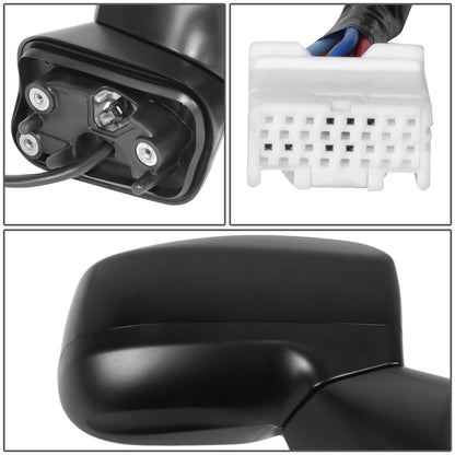 RETROVISOR MIRROR - OE STYLE - SUBARU FORESTER 2019-2024 - WITH POWER GLOSS COVER - PASSENGER RIGHT SIDE - BLACK