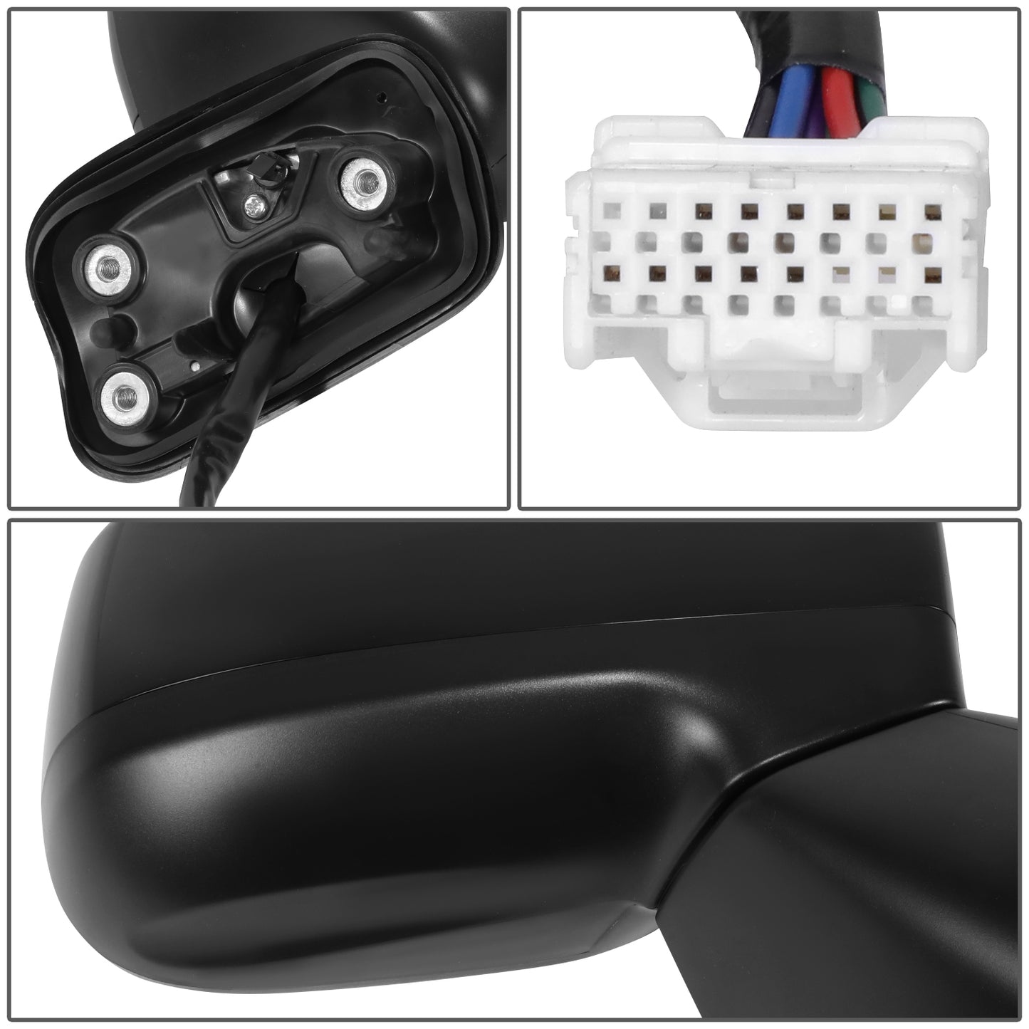 RETROVISOR MIRROR - OE STYLE - SUBARU FORESTER 19-24 - WITH POWER WITH HEATED WITH BLIND SPOT - PASSENGER SIDE - PAINT TO MATCH - BLACK