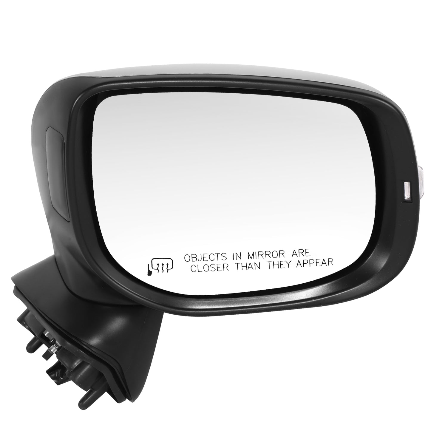 RETROVISOR MIRROR - OE STYLE - SUBARU FORESTER 19-24 - WITH POWER WITH HEATED WITH SIGNAL WITH BLIND SPOT WITH MEMORY CHROME COVER - PASSENGER SIDE - SMOOTH - BLACK / CHROME