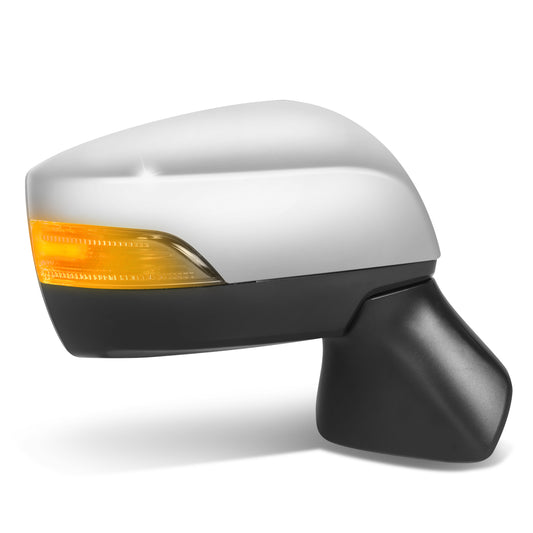RETROVISOR MIRROR - OE STYLE - SUBARU LEGACY 15-17 - SUBARU OUTBACK 15-17 - WITH POWER WITH HEATED WITH SIGNAL SILVER COVER - PASSENGER SIDE - SMOOTH - BLACK / SILVER