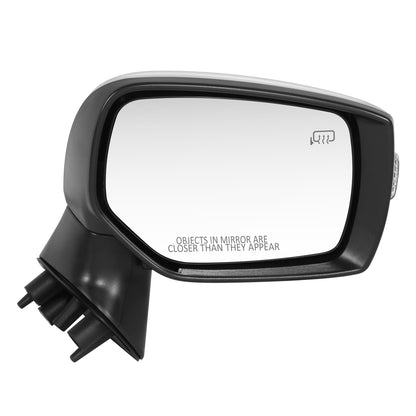 RETROVISOR MIRROR - OE STYLE - SUBARU LEGACY 15-17 - SUBARU OUTBACK 15-17 - WITH POWER WITH HEATED WITH SIGNAL SILVER COVER - PASSENGER SIDE - SMOOTH - BLACK / SILVER
