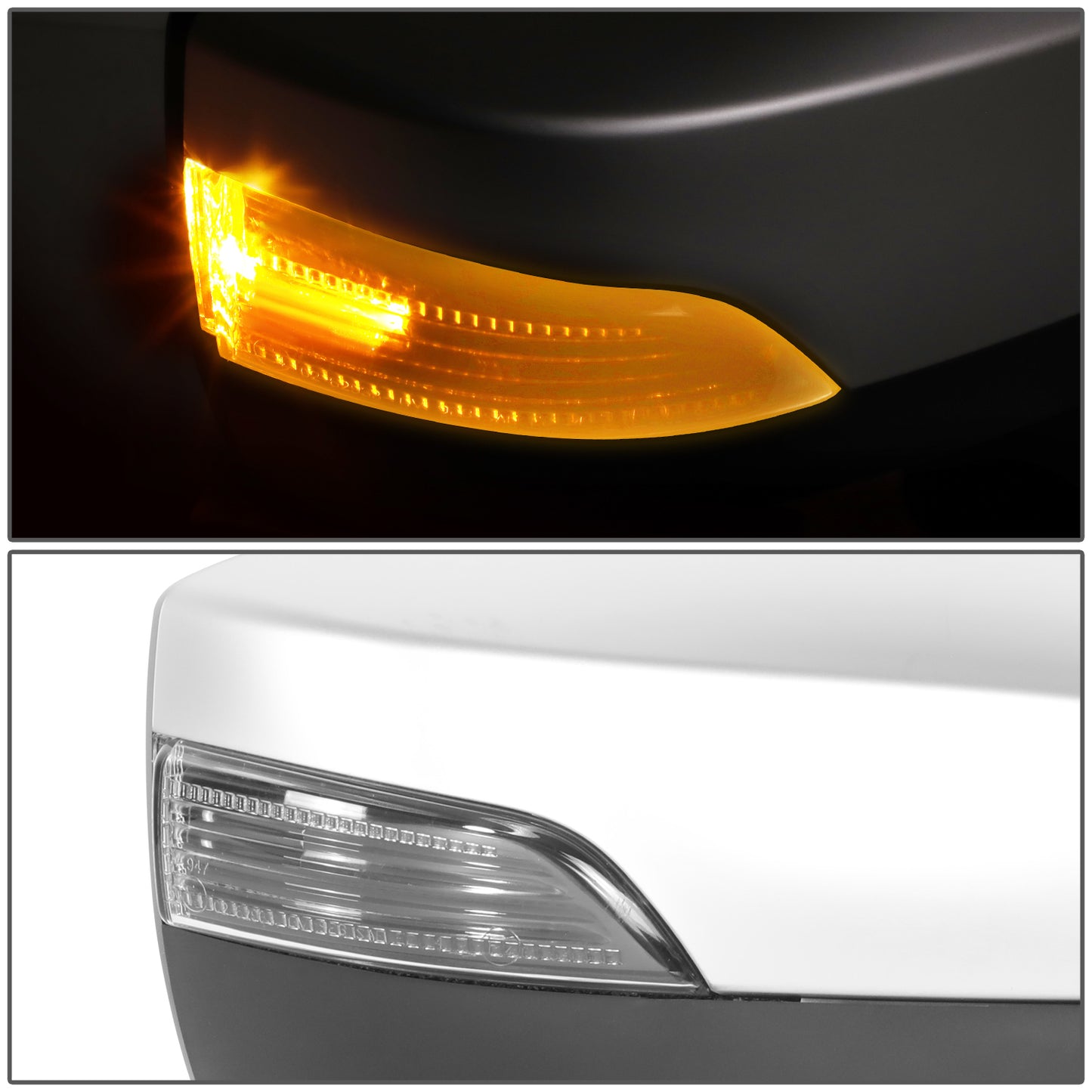 RETROVISOR MIRROR - OE STYLE - SUBARU LEGACY 15-17 - SUBARU OUTBACK 15-17 - WITH POWER WITH HEATED WITH SIGNAL SILVER COVER - PASSENGER SIDE - SMOOTH - BLACK / SILVER