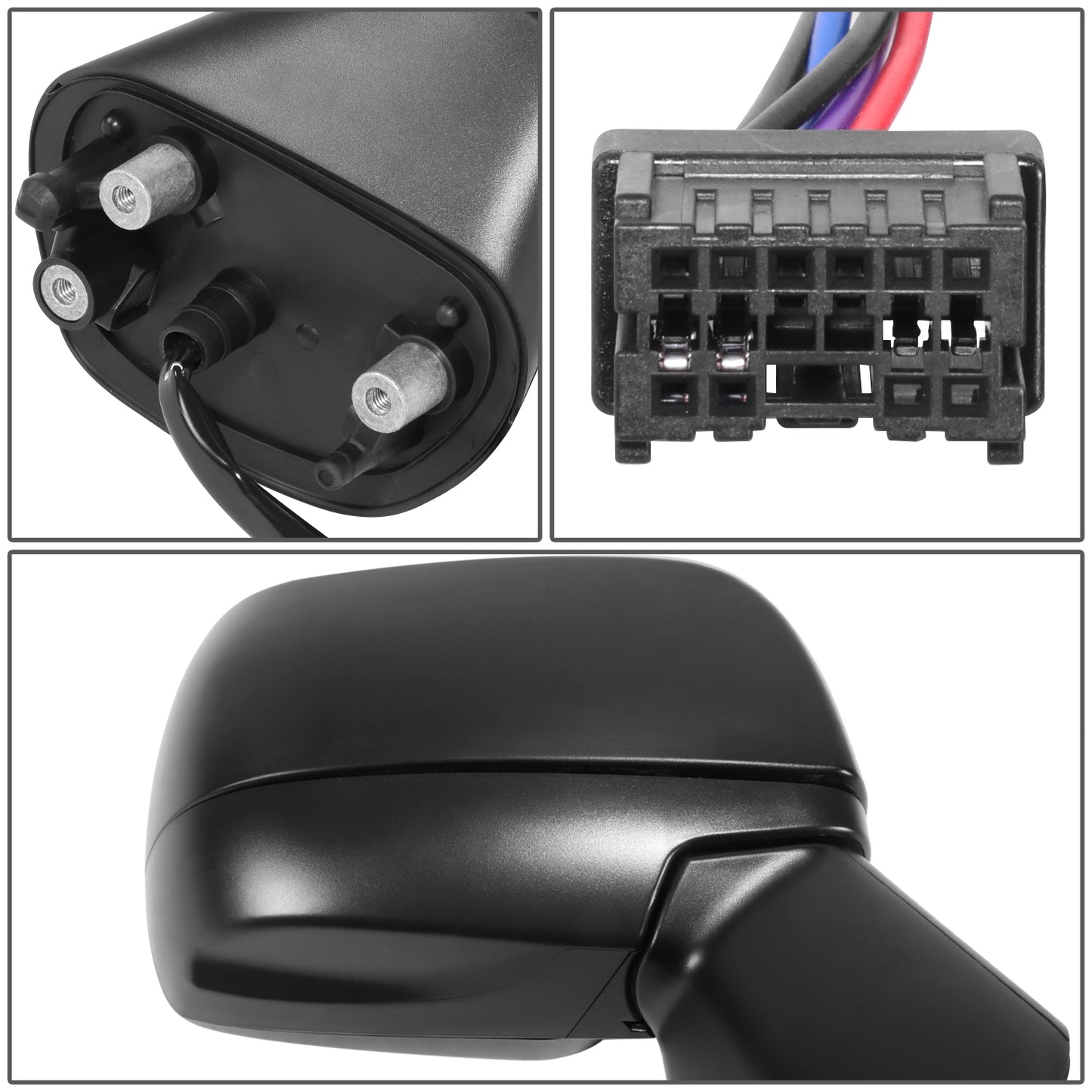 RETROVISOR MIRROR - OE STYLE - SUBARU IMPREZA 12-14 - WITH POWER WITH HEATED GLASS - PASSENGER SIDE - PAINT TO MATCH - BLACK