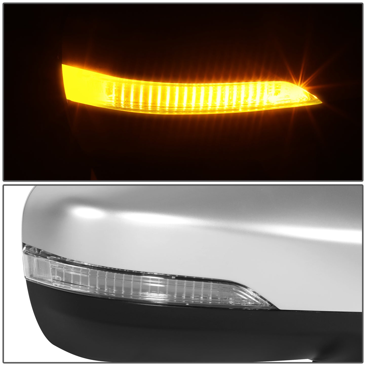 RETROVISOR MIRROR - OE STYLE - SUBARU IMPREZA 17-23 - WITH POWER WITH HEATED GLASS WITH SIGNAL WITH BLIND SPOT CHROME COVER - PASSENGER SIDE - PAINT TO MATCH - BLACK / CHROME