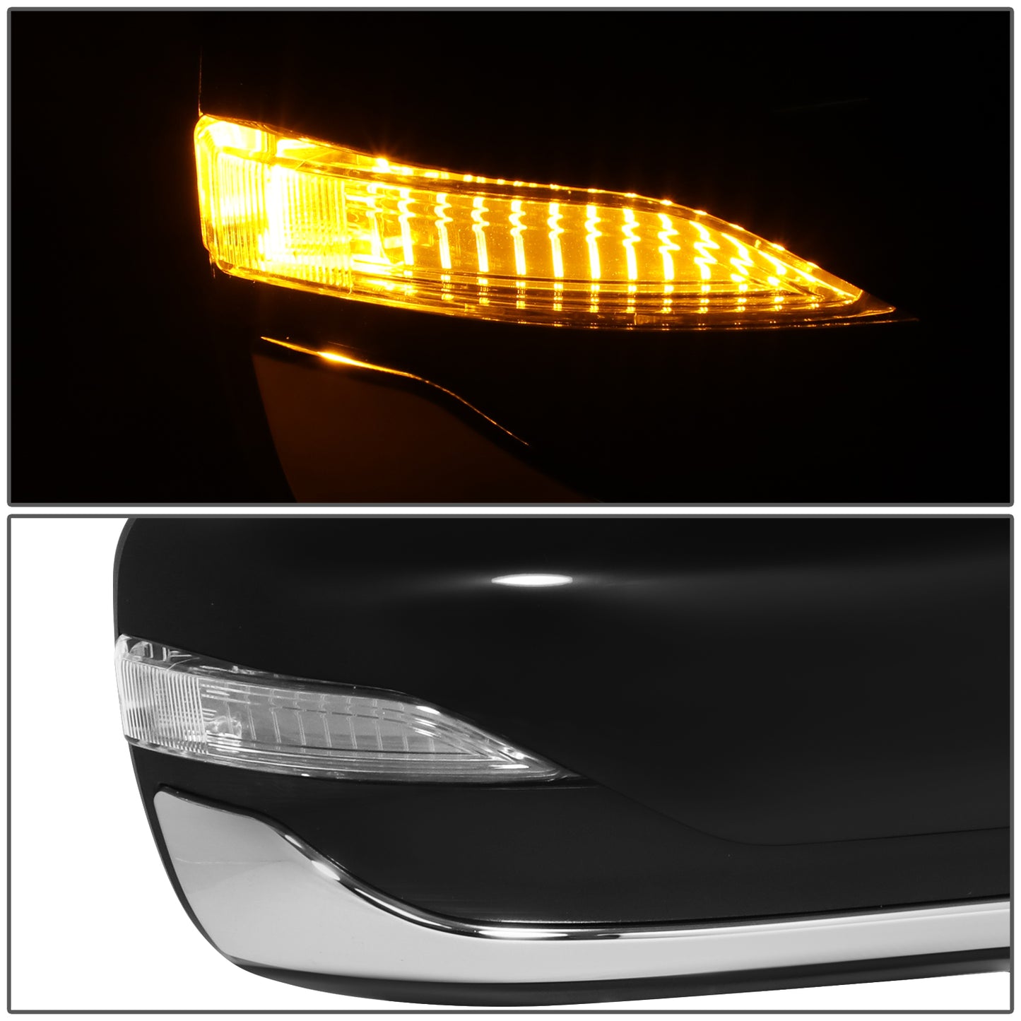 RETROVISOR MIRROR - OE STYLE - SUBARU LEGACY 20-24 - SUBARU OUTBACK 20-24 - WITH POWER WITH HEATED WITH SIGNAL - PASSENGER SIDE - PAINT TO MATCH - BLACK