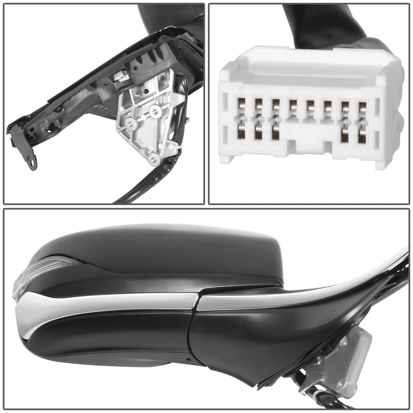 RETROVISOR MIRROR - OE STYLE - SUBARU LEGACY 2020-2024 - SUBARU OUTBACK 2020-2024 - WITH POWER WITH HEATED WITH SIGNAL WITH BLIND SPOT - PASSENGER RIGHT SIDE - BLACK