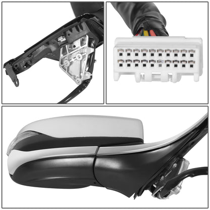 RETROVISOR MIRROR - OE STYLE - SUBARU LEGACY 2020-2024 - SUBARU OUTBACK 2020-2024 - WITH POWER FOLD WITH HEATED WITH SIGNAL WITH BLIND SPOT WITH MEMORY CHROME COVER - PASSENGER RIGHT SIDE - BLACK / CHROME