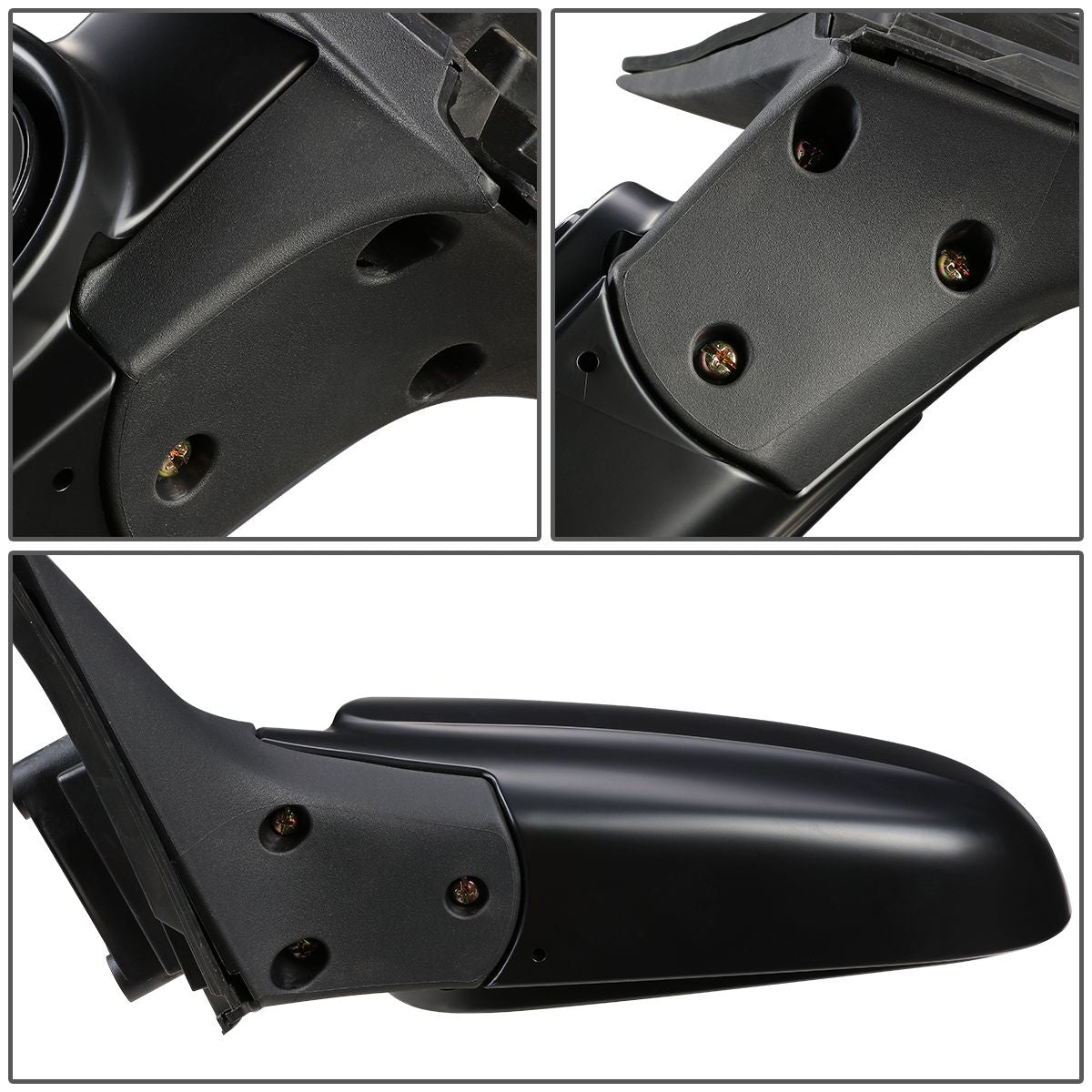 RETROVISOR MIRROR - OEM - 04-08 SUZUKI FORENZA / 05-08 SUZUKI RENO - POWERED - HEATED - PAINTABLE - BLACK - LEFT