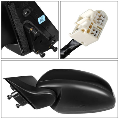 RETROVISOR MIRROR - OEM - 07-13 SUZUKI SX4 - POWERED - HEATED - PAINTABLE - BLACK - LEFT