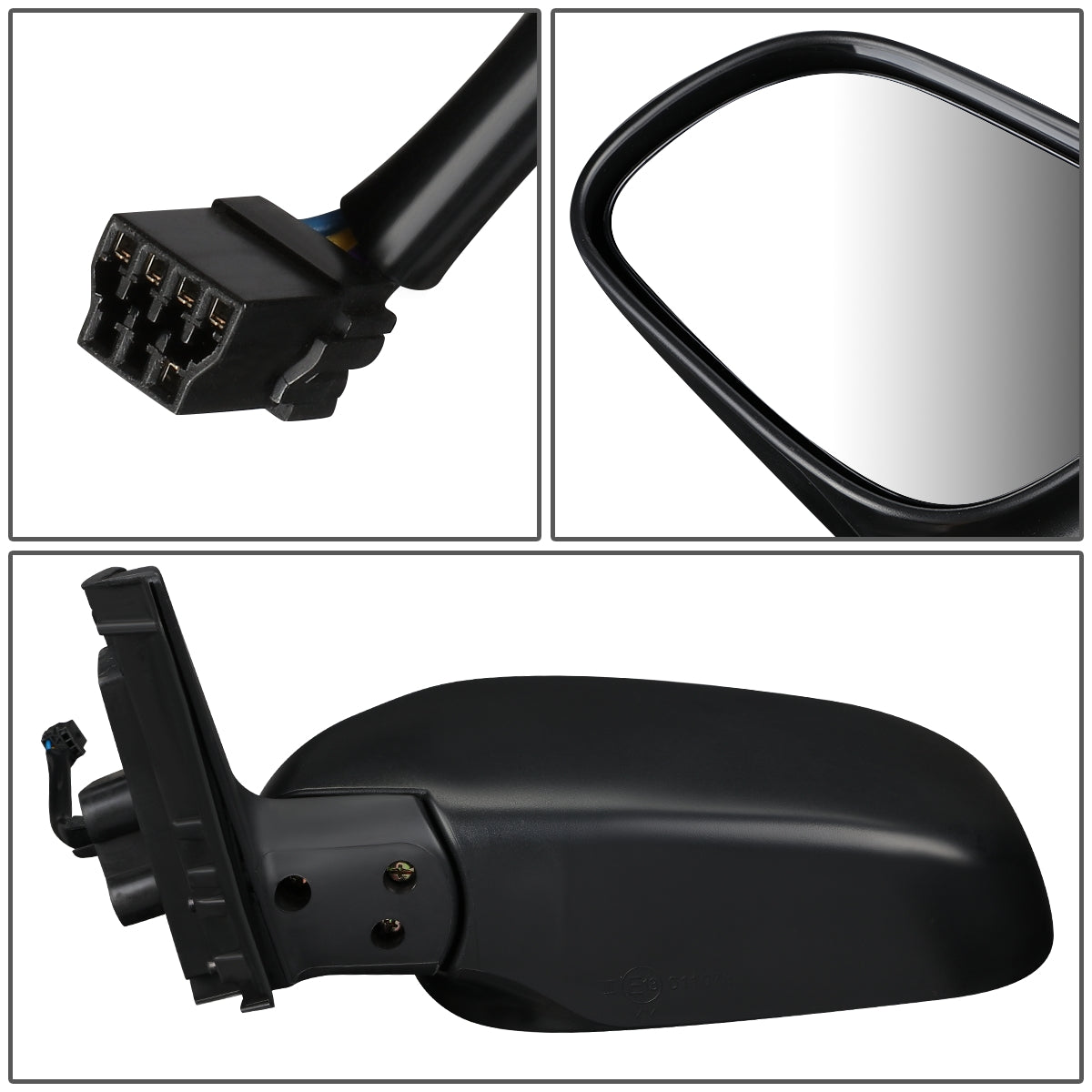 RETROVISOR MIRROR - OEM - 99-05 SUZUKI VITARA, GRAND VITARA - POWERED - HEATED - FOLDING - TEXTURED - LEFT