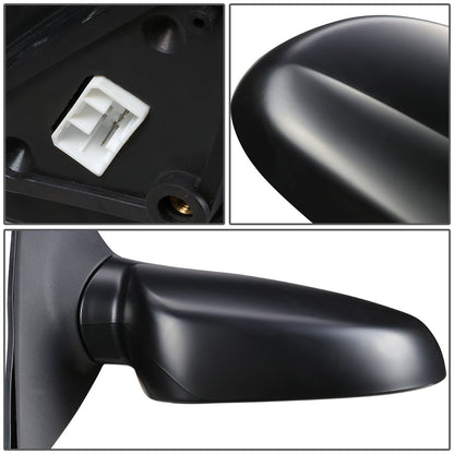 RETROVISOR MIRROR - OEM - 04-08 SUZUKI FORENZA / 05-08 SUZUKI RENO - POWERED - HEATED - PAINTABLE - BLACK - RIGHT