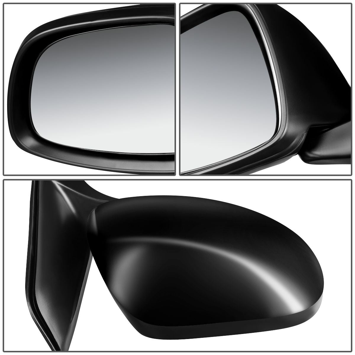RETROVISOR MIRROR - OEM - 07-11 SUZUKI SX4 - POWERED - PAINTABLE - BLACK - RIGHT