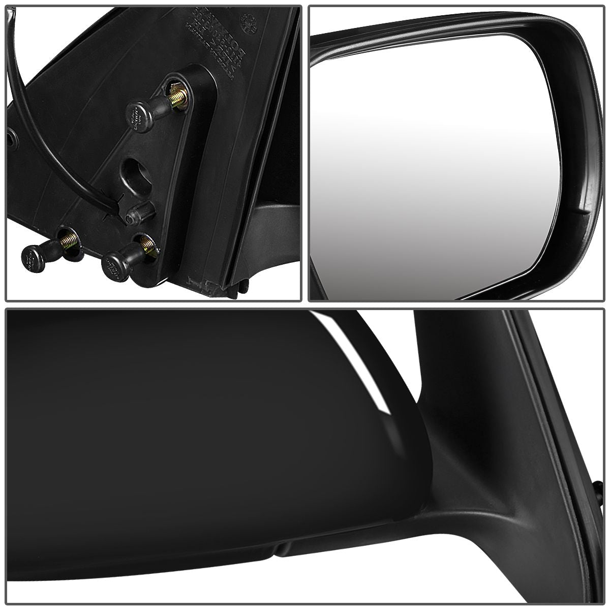 RETROVISOR MIRROR - OEM - 06-13 SUZUKI GRAND VITARA - POWERED - PAINTABLE - BLACK - RIGHT