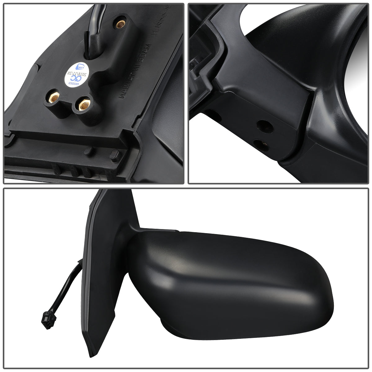 RETROVISOR MIRROR - OEM - 99-05 SUZUKI VITARA, GRAND VITARA - POWERED - HEATED - FOLDING - TEXTURED - RIGHT