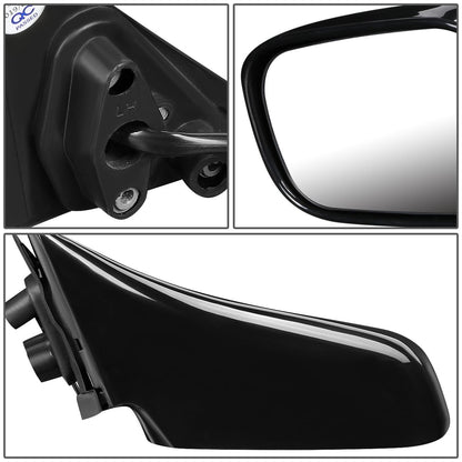 RETROVISOR MIRROR - OEM - 92-96 TOYOTA CAMRY - POWERED - PAINTABLE - BLACK - LEFT