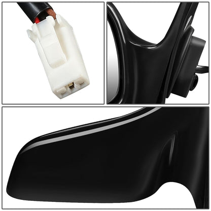 RETROVISOR MIRROR - OEM - 92-96 TOYOTA CAMRY - POWERED - PAINTABLE - BLACK - LEFT