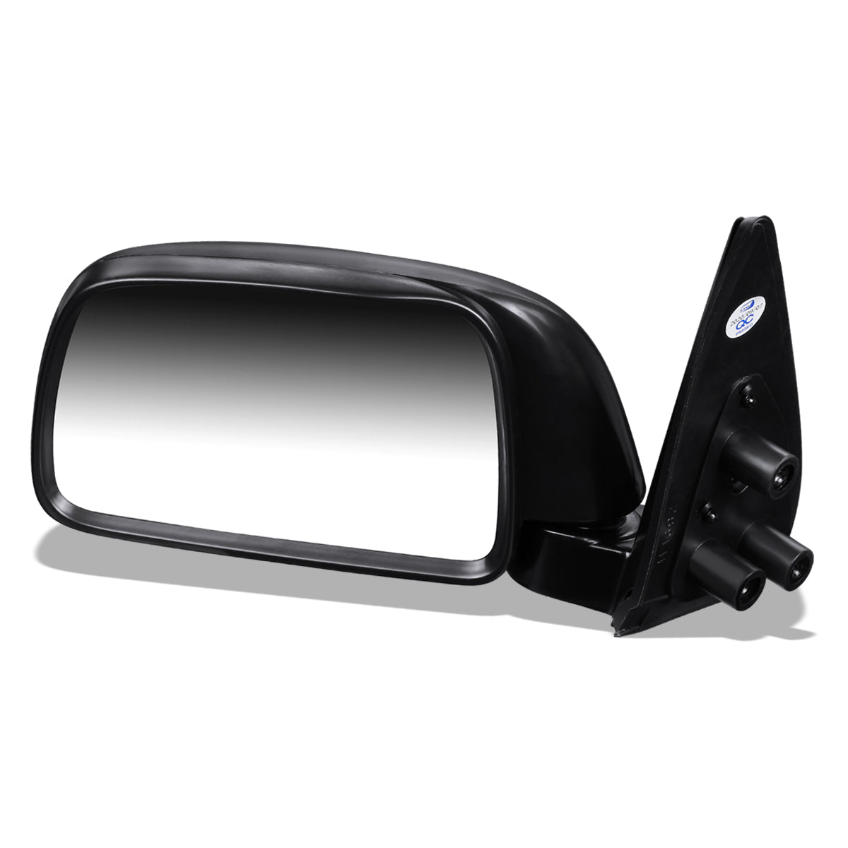 RETROVISOR MIRROR - OEM - 95-00 TOYOTA TACOMA - MANUAL - FOLDING - W/O OFF ROAD PACKAGE - TEXTURED - BLACK - LEFT