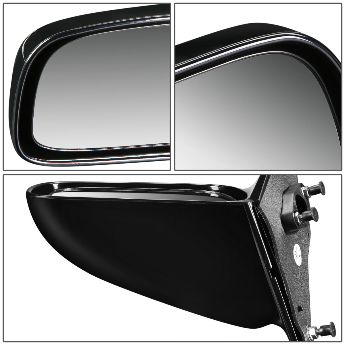 RETROVISOR MIRROR - OEM - 97-01 TOYOTA CAMRY - POWERED - PAINTABLE - BLACK - LEFT