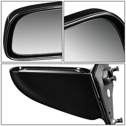RETROVISOR MIRROR - OEM - 97-01 TOYOTA CAMRY - POWERED - PAINTABLE - BLACK - LEFT