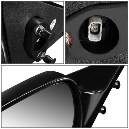 RETROVISOR MIRROR - OEM - 97-01 TOYOTA CAMRY - POWERED - PAINTABLE - BLACK - LEFT
