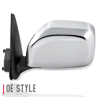 RETROVISOR MIRROR - OEM - 01-04 TOYOTA TACOMA - DOES NOT FIT S-RUNNER MODELS - POWERED - CHROME - LEFT
