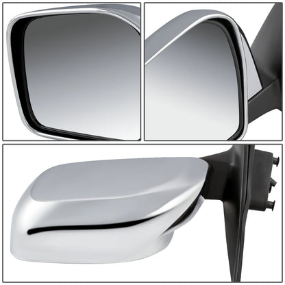 RETROVISOR MIRROR - OEM - 01-04 TOYOTA TACOMA - DOES NOT FIT S-RUNNER MODELS - POWERED - CHROME - LEFT