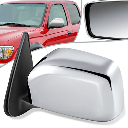 RETROVISOR MIRROR - OEM - 01-04 TOYOTA TACOMA - DOES NOT FIT S-RUNNER MODELS - POWERED - CHROME - LEFT