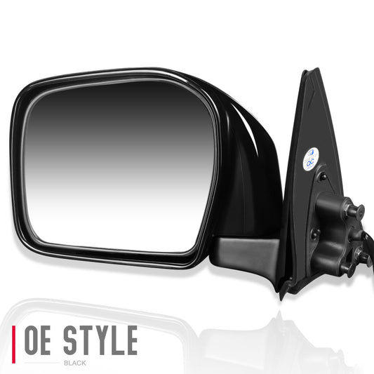 RETROVISOR MIRROR - OEM - 01-04 TOYOTA TACOMA - DOES NOT FIT S-RUNNER MODELS - POWERED - PAINTABLE - BLACK - LEFT