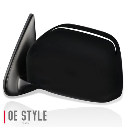 RETROVISOR MIRROR - OEM - 01-04 TOYOTA TACOMA - DOES NOT FIT S-RUNNER MODELS - POWERED - PAINTABLE - BLACK - LEFT