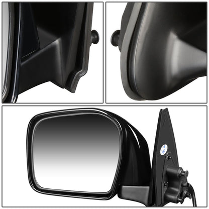 RETROVISOR MIRROR - OEM - 01-04 TOYOTA TACOMA - DOES NOT FIT S-RUNNER MODELS - POWERED - PAINTABLE - BLACK - LEFT