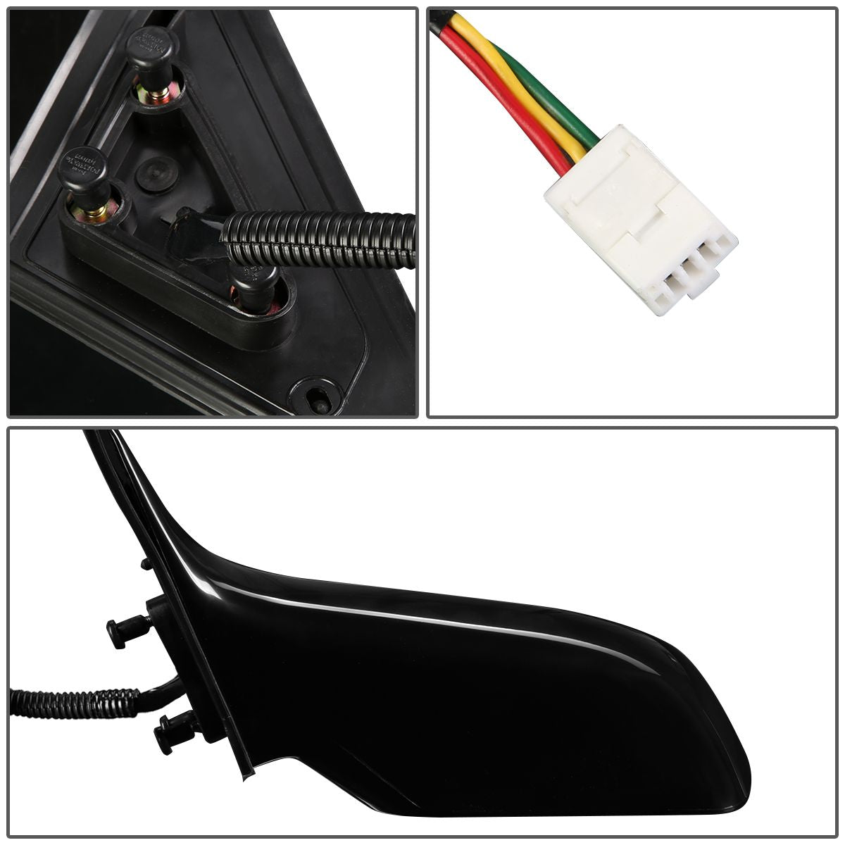 RETROVISOR MIRROR - OEM - 00-04 TOYOTA AVALON - POWERED - PAINTABLE - BLACK - LEFT