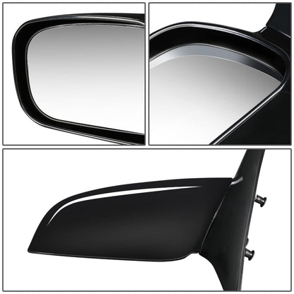 RETROVISOR MIRROR - OEM - 02-06 TOYOTA CAMRY - POWERED - PAINTABLE - BLACK - LEFT