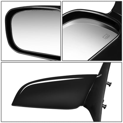 RETROVISOR MIRROR - OEM - 02-06 TOYOTA CAMRY - POWERED - HEATED - PAINTABLE - BLACK - LEFT