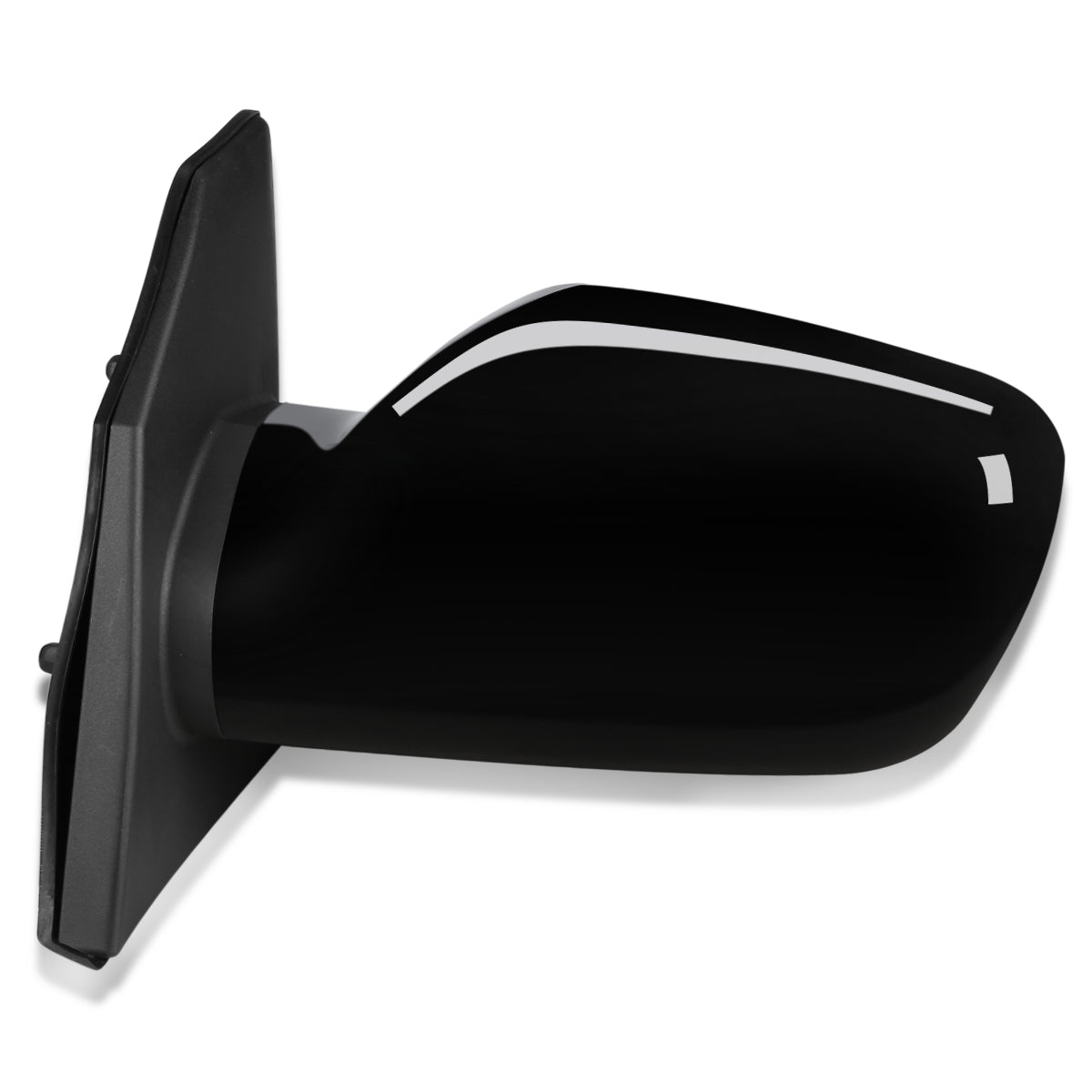 RETROVISOR MIRROR - OEM - 03-08 TOYOTA COROLLA - POWERED - PAINTABLE - BLACK - LEFT