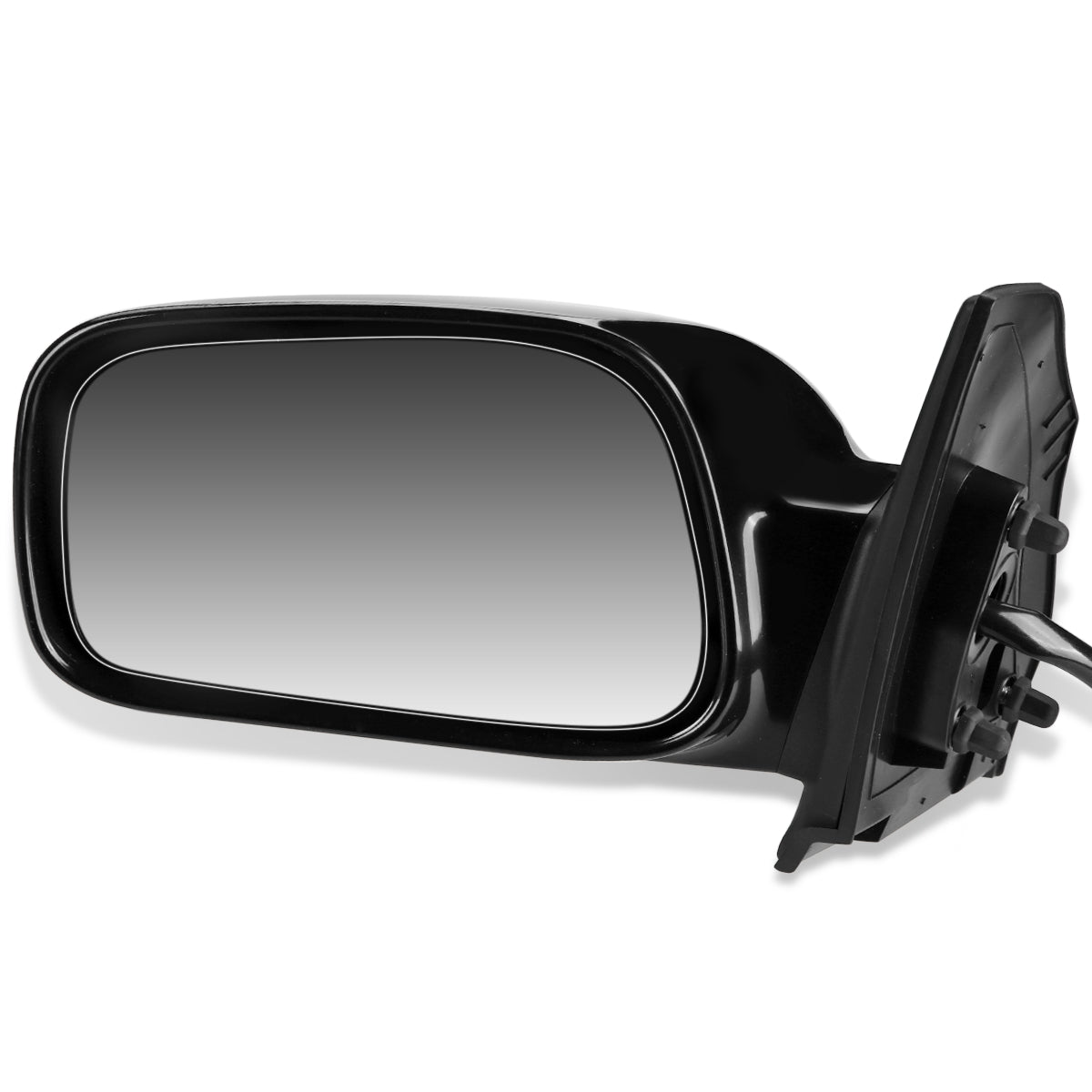 RETROVISOR MIRROR - OEM - 03-08 TOYOTA COROLLA - POWERED - PAINTABLE - BLACK - LEFT