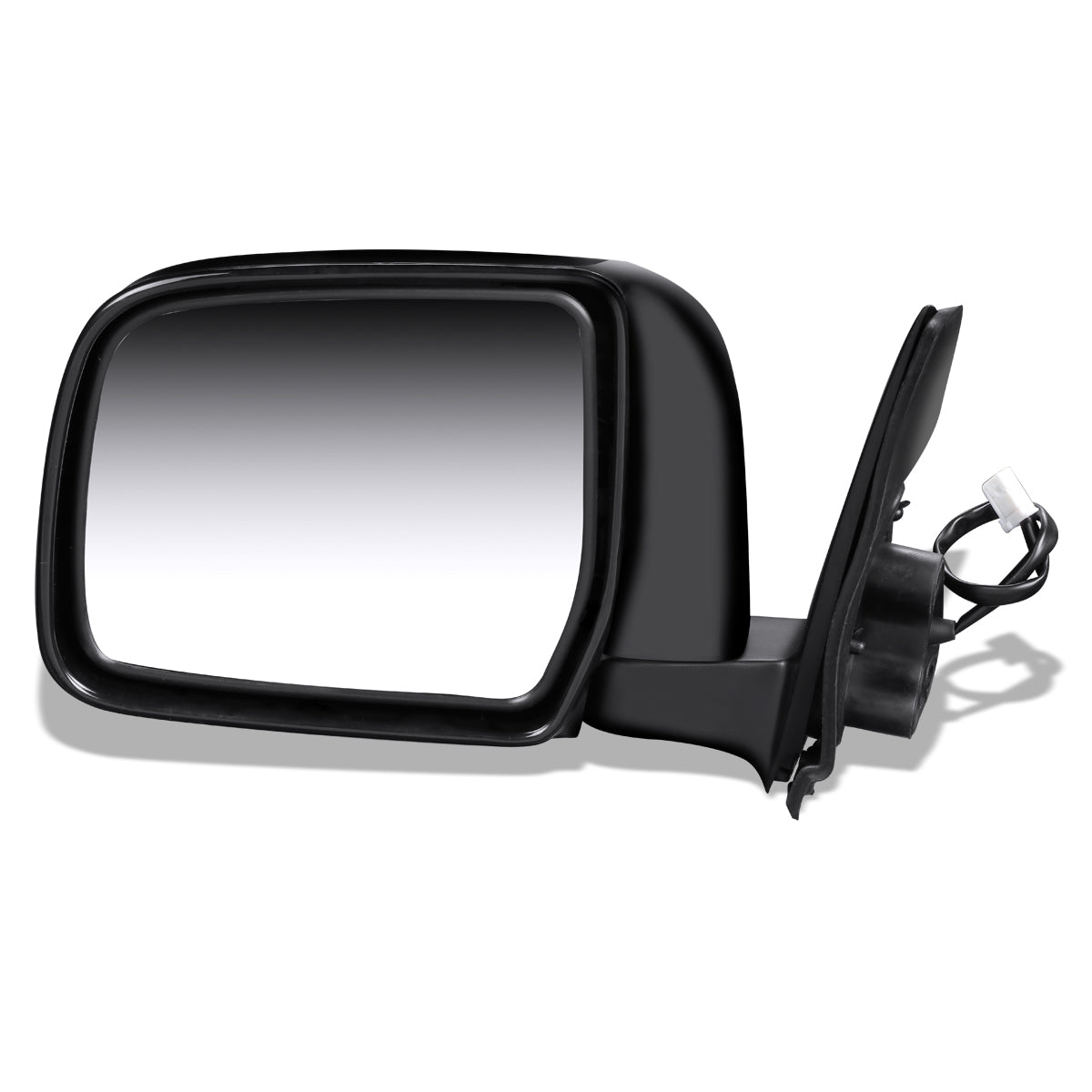RETROVISOR MIRROR - OEM - 96-02 TOYOTA 4RUNNER - POWERED - FOLDING - BLACK MATERIAL - LEFT
