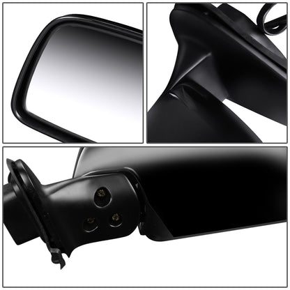 RETROVISOR MIRROR - OEM - 96-02 TOYOTA 4RUNNER - POWERED - FOLDING - BLACK MATERIAL - LEFT