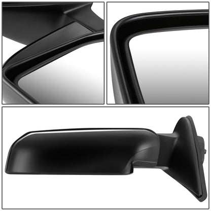 RETROVISOR MIRROR - OEM - 96-02 TOYOTA 4RUNNER - POWERED - FOLDING - BLACK MATERIAL - LEFT