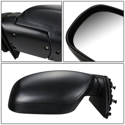 RETROVISOR MIRROR - OEM - 00-04 TOYOTA TUNDRA - MANUAL - FOLDING - TEXTURED - LEFT