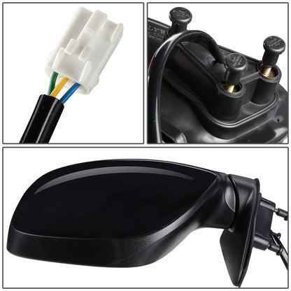 RETROVISOR MIRROR - OEM - 00-04 TOYOTA TUNDRA - POWER MIRROR ADJUSTMENT - W/O HEAT - TEXTURED/CAP PAINTABLE - BLACK - LEFT