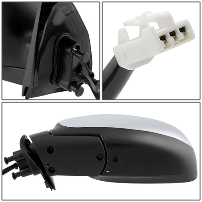 RETROVISOR MIRROR - OEM - 00-04 TOYOTA TUNDRA - POWER MIRROR ADJUSTMENT - W/O HEAT - FOLDING - CHROME - LEFT